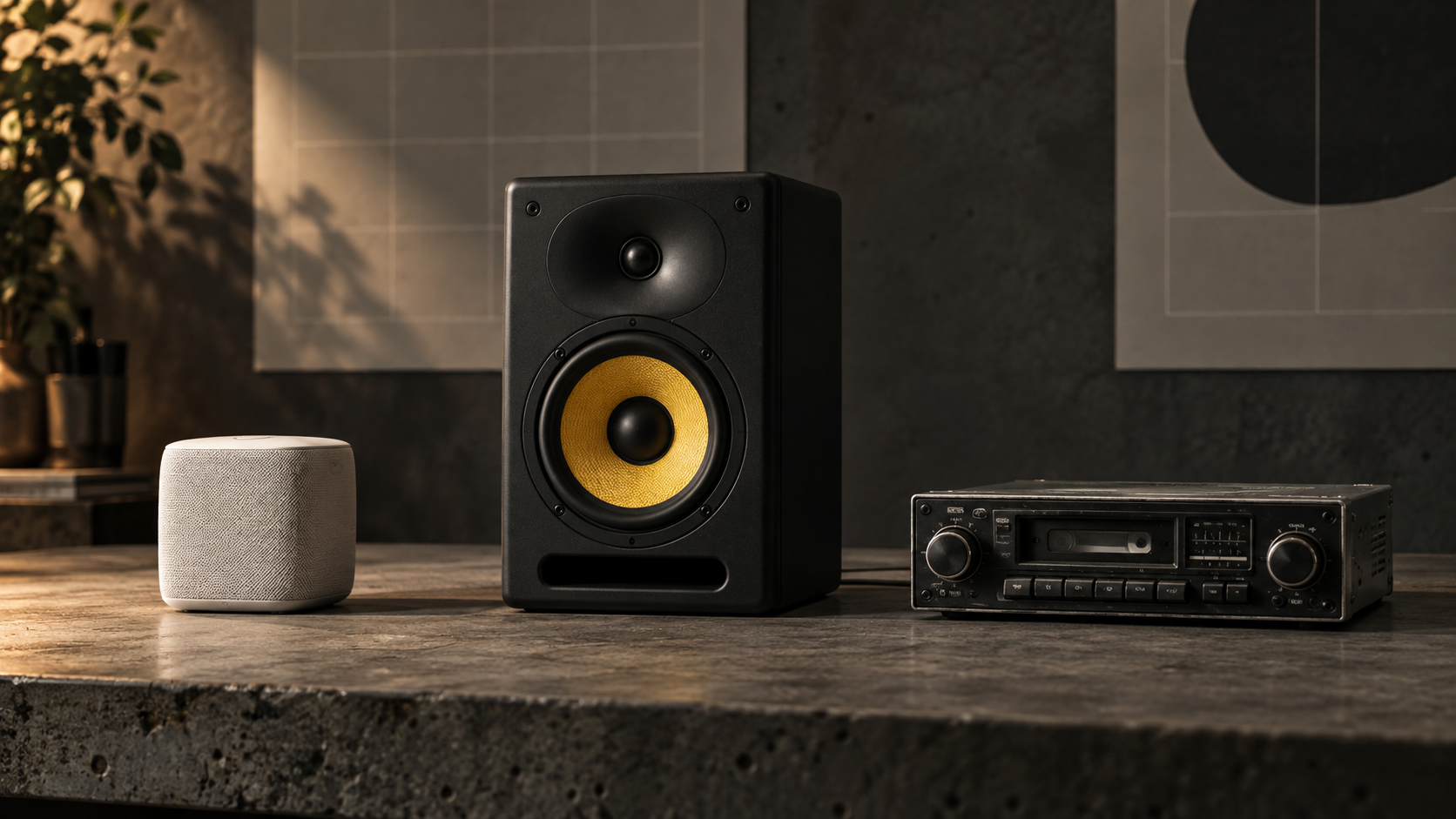 A Mureka track checked across headphones, phone, and speakers
